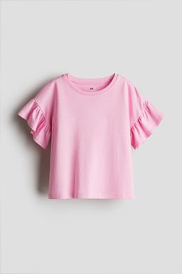 H&M - Girls Pink Cotton Top