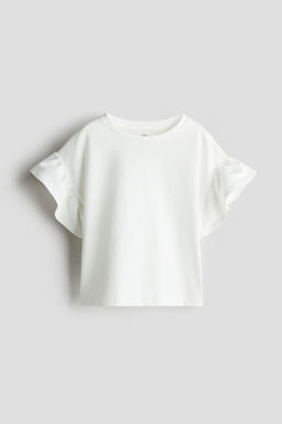 H&M - Girls White Cotton Top