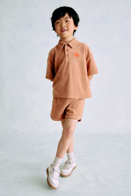 H&M - Boys Orange 2-Piece Terry Set