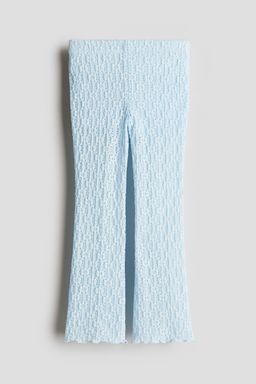 H&M - Girls Blue Textu Jersey Trousers