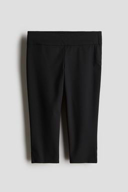 H&M - Girls Black Twill Capri Trousers