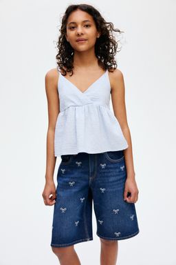 H&M - Girls Blue Denim Shorts