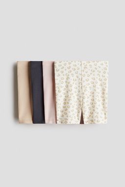 H&M - Girls 4-Pack Cotton Cycling Shorts
