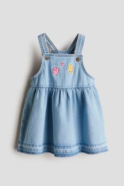 H&M - Girls Blue Denim Dungaree Dress