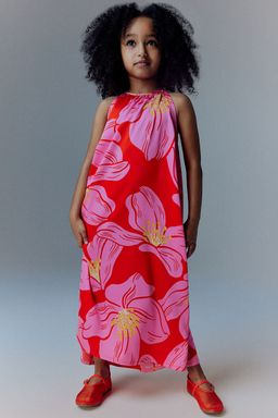 H&M - Girls Orange Patterned Dress