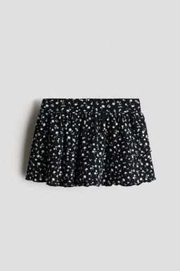 H&M - Girls Black Tie Foldover-Waist Skirt