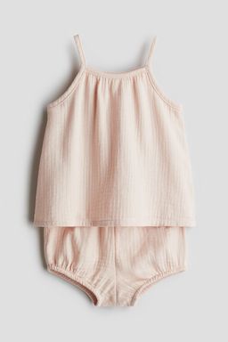 H&M - Girls Orange 2-Piece Cotton Muslin Set