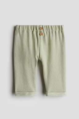 H&M - Girls Green Button-Front Trousers