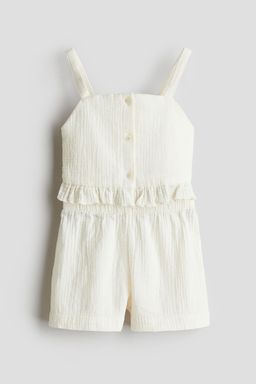 H&M - Girls White 2-Piece Muslin Set