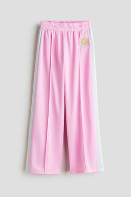 H&M - Girls Pink Wide-Leg Track Pants