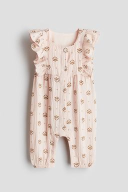 H&M - Girls Multi-Color Frilled Muslin Romper Suit
