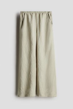 H&M - Girls Beige Tie-Detail Trousers