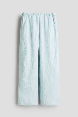 H&M - Girls Turquoise Tie-Detail Trousers