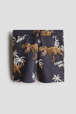 H&M - Boys Grey Printed Sweatshirt Shorts