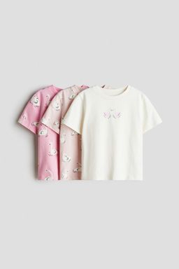 H&M - Girls 3-Pack Printed Jersey Tops