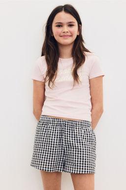 H&M - Girls Black Cotton Shorts