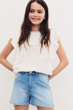 H&M - Girls Blue Denim Shorts