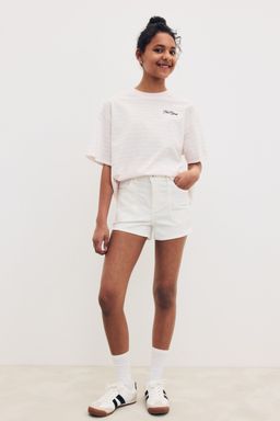 H&M - Girls White Twill Shorts