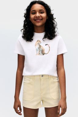 H&M - Girls Yellow Twill Shorts