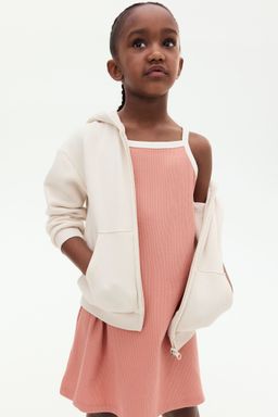 H&M - Girls Orange Cotton Strappy Dress