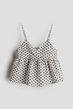 H&M - Girls White V-Neck Strappy Top