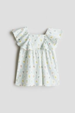 H&M - Girls Blue Flounced Dress