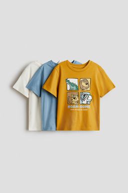 H&M - Boys 3-Pack Cotton T-Shirts