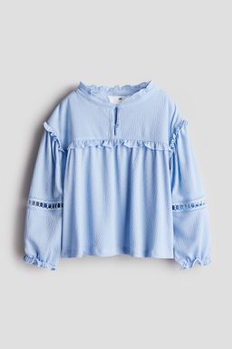 H&M - Girls Blue Crinkled Blouse