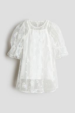 H&M - Girls White Lace Dress