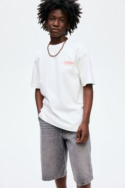 H&M - Boys Grey Denim Carpenter Shorts