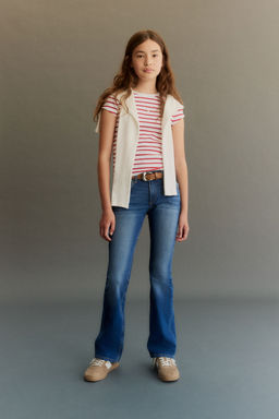 H&M - Girls Blue Fla Leg Low Jeans