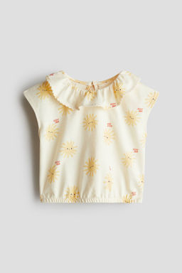 H&M - Girls Yellow Printed Top