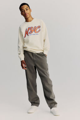 H&M - Boys Grey Cotton Twill Joggers