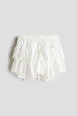 H&M - Girls White Broderie Anglaise Cotton Skirt