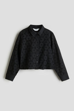 H&M - Girls Black Loose-Fit Shirt