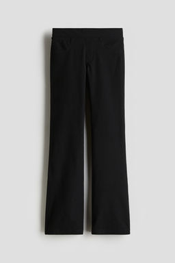H&M - Girls Black Denim-Look Fla Jeggings