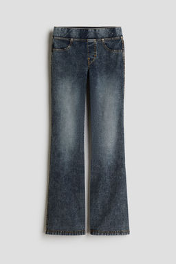 H&M - Girls Blue Denim-Look Fla Jeggings