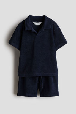 H&M - Boys Blue 2-Piece Terry Set