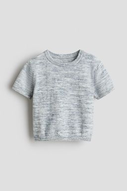 H&M - Boys Blue Cotton-Knit Jumper