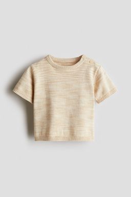 H&M - Boys Beige Cotton-Knit Jumper