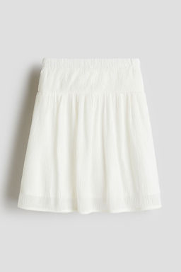 H&M - Girls White Crinkled Chiffon Skirt