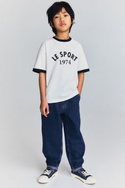H&M - Boys Blue Loose-Fit Tape Jeans