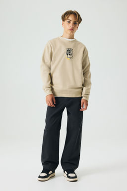 H&M - Boys Black Relaxed Fit Carpenter Trousers
