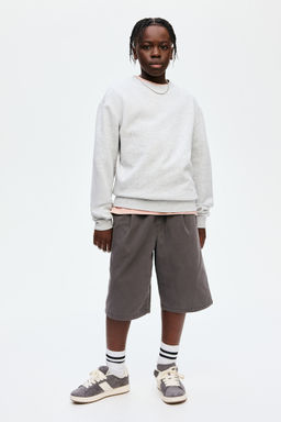 H&M - Boys Grey Cotton Carpenter Shorts