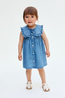 H&M - Girls Blue Sailor-Colla Denim Dress