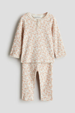 H&M - Girls Orange 2-Piece Cotton Jersey Set