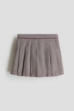 H&M - Girls Black Pleated Cotton Twill Skirt
