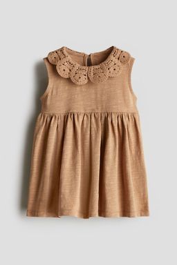 H&M - Girls Beige Colla Jersey Dress