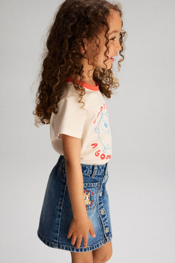 H&M - Girls Blue A-Line Denim Skirt