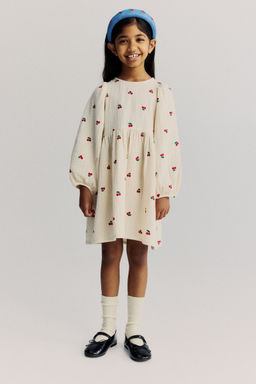 H&M - Girls White Cotton Muslin Dress